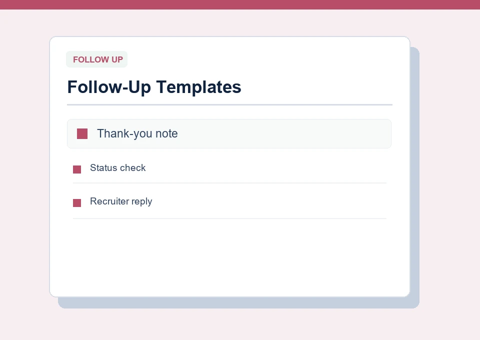 Follow-up email preview