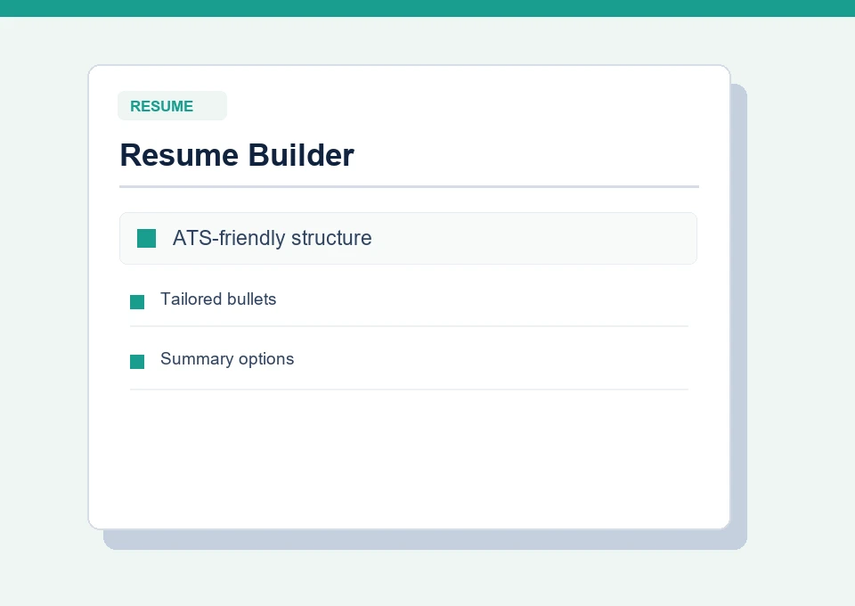 Editable resume template preview